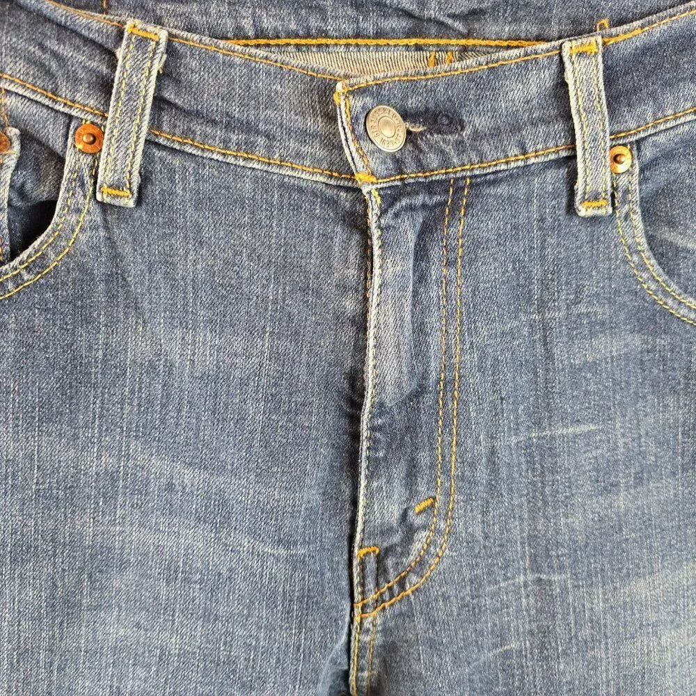 Levi’s 559 Jeans Mens 33x32 Blue Stretch Denim Relaxed Straight Fit Casual Skate - Picture 3 of 11